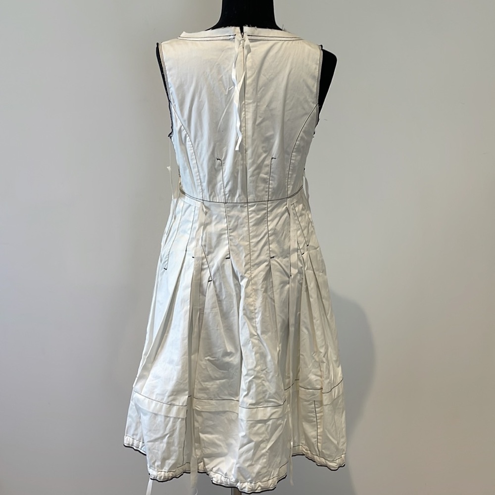 SUMMER DRESS WITH CONTRAST STITCHING - Picture 3 of 9